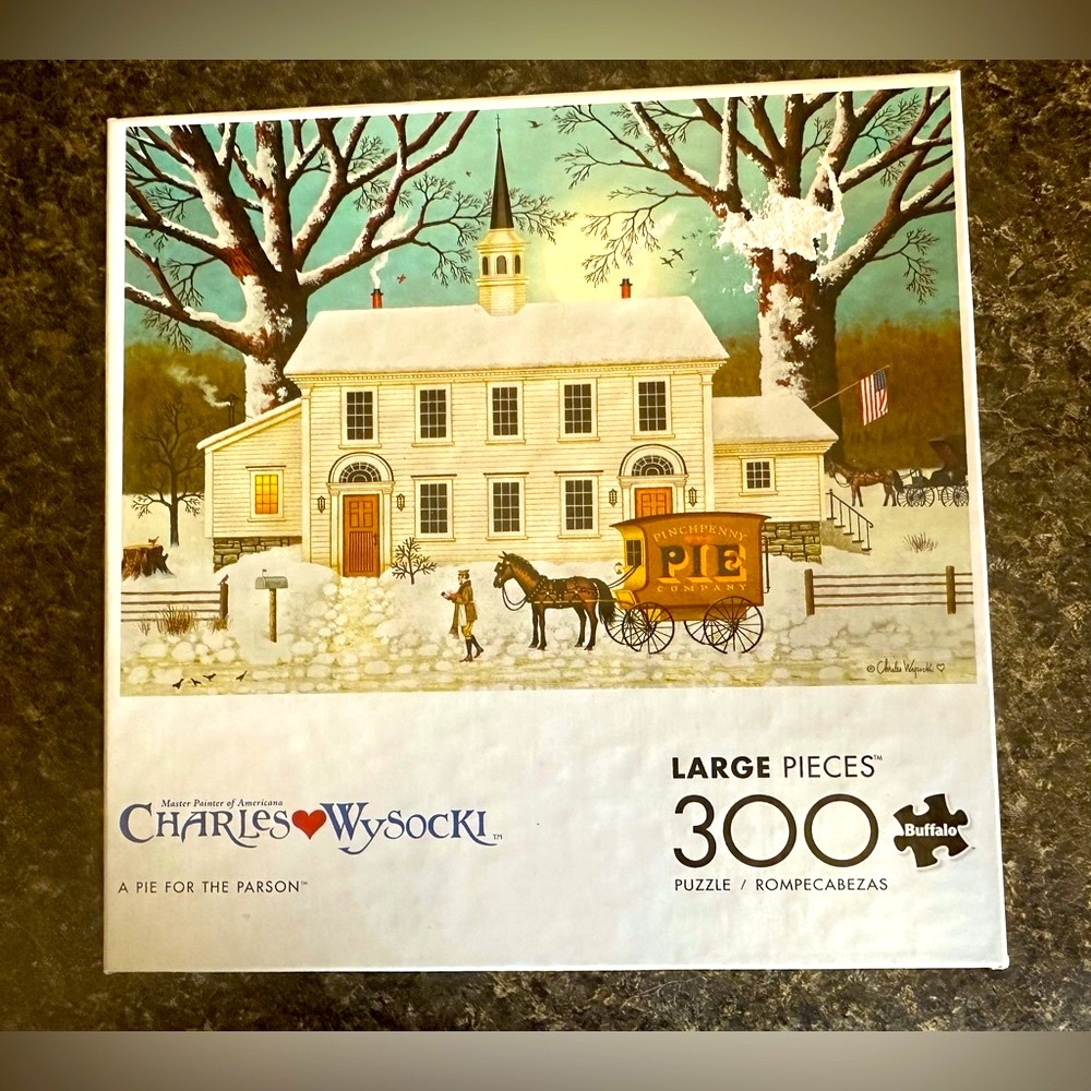 Charles Wysocki “A Pie For The Parson” 300 LG PIECE EASY GRIP Jigsaw Puzzle